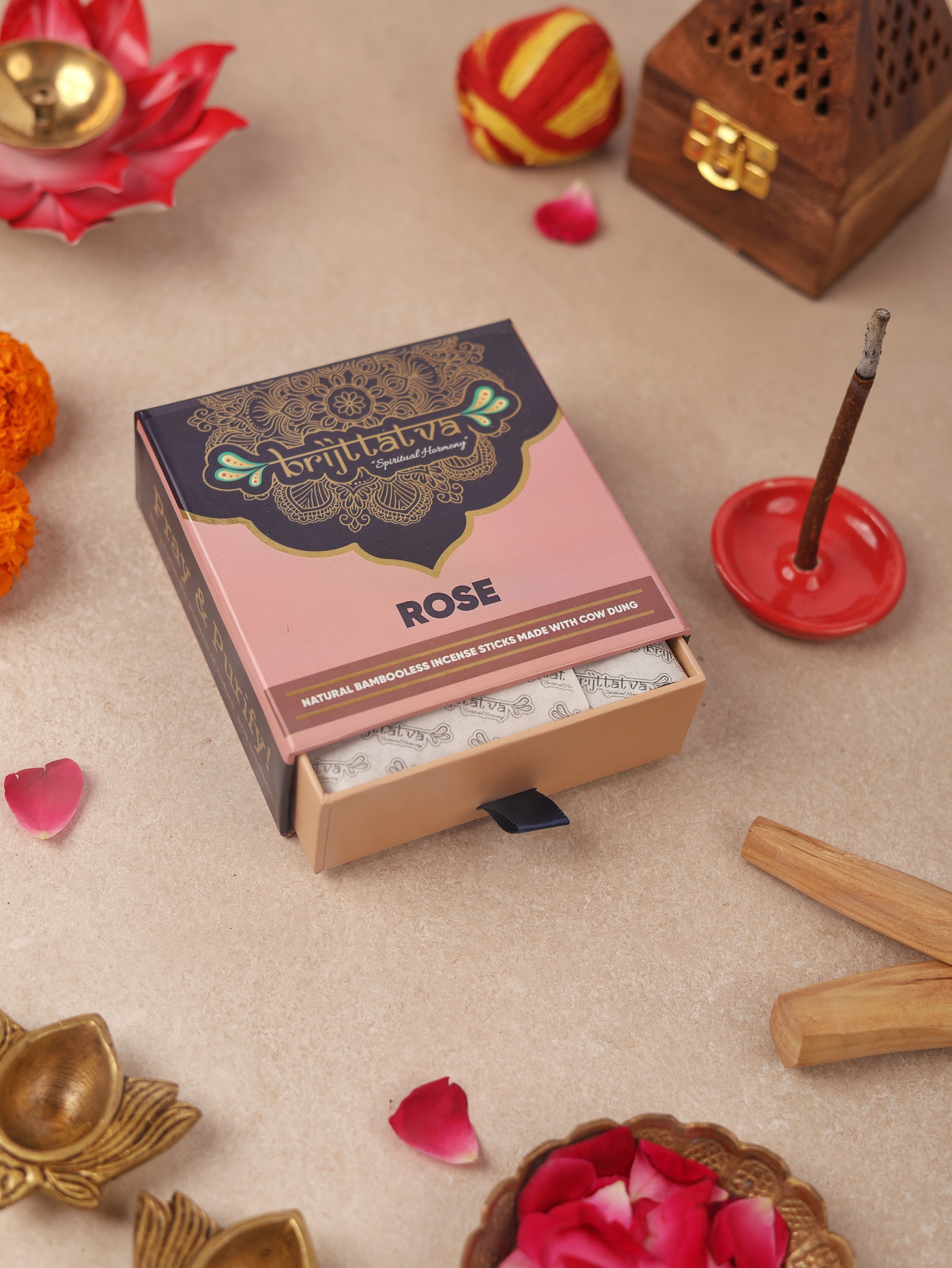 Rose Bambooless Incense Sticks