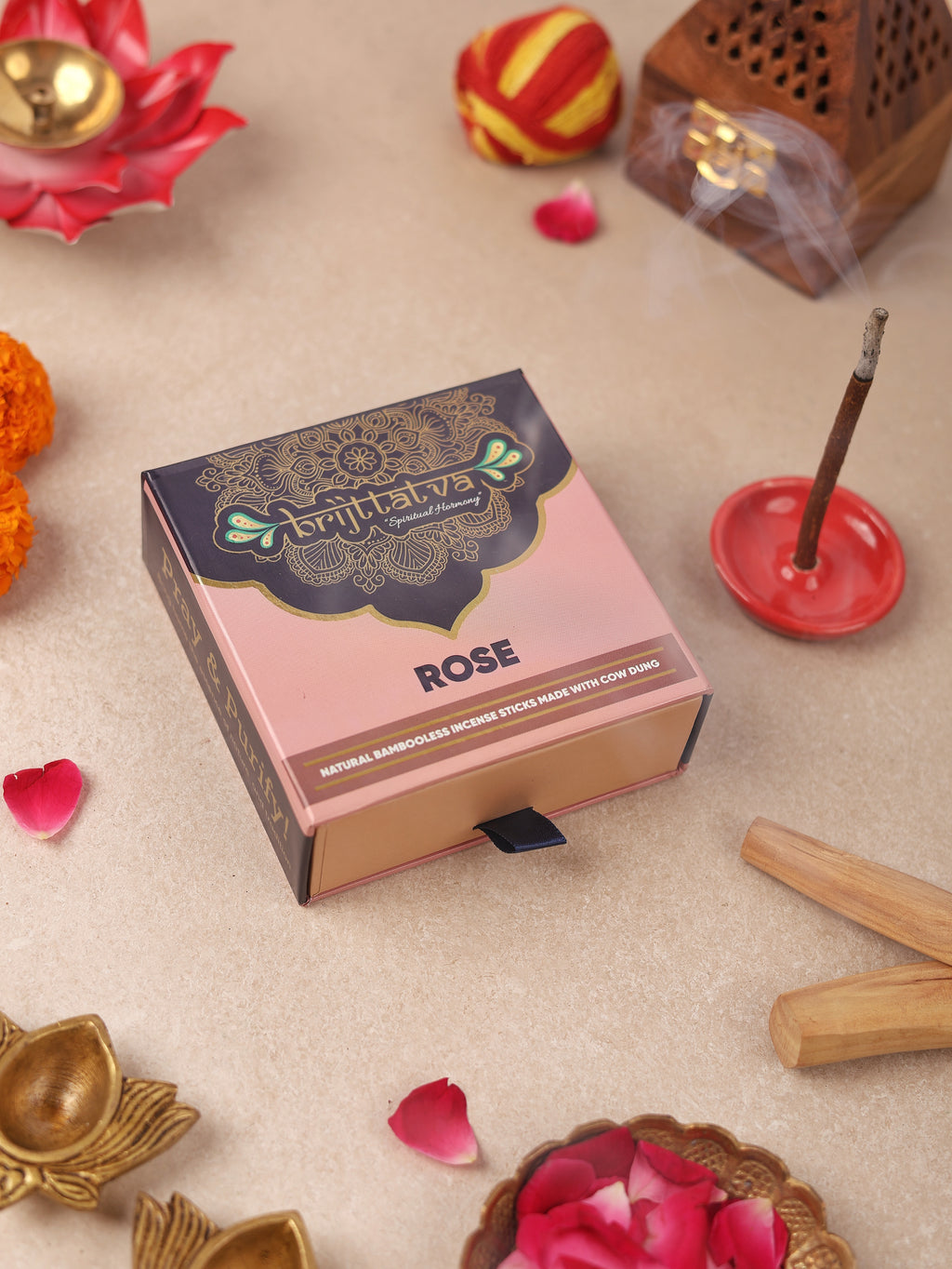 Rose Bambooless Incense Sticks