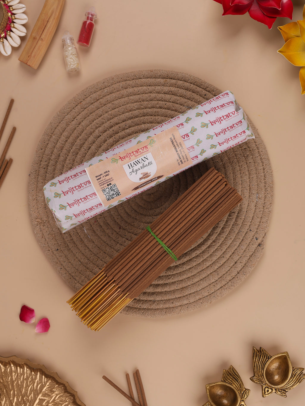 Charcoal Free Chandan Incense Sticks-400g