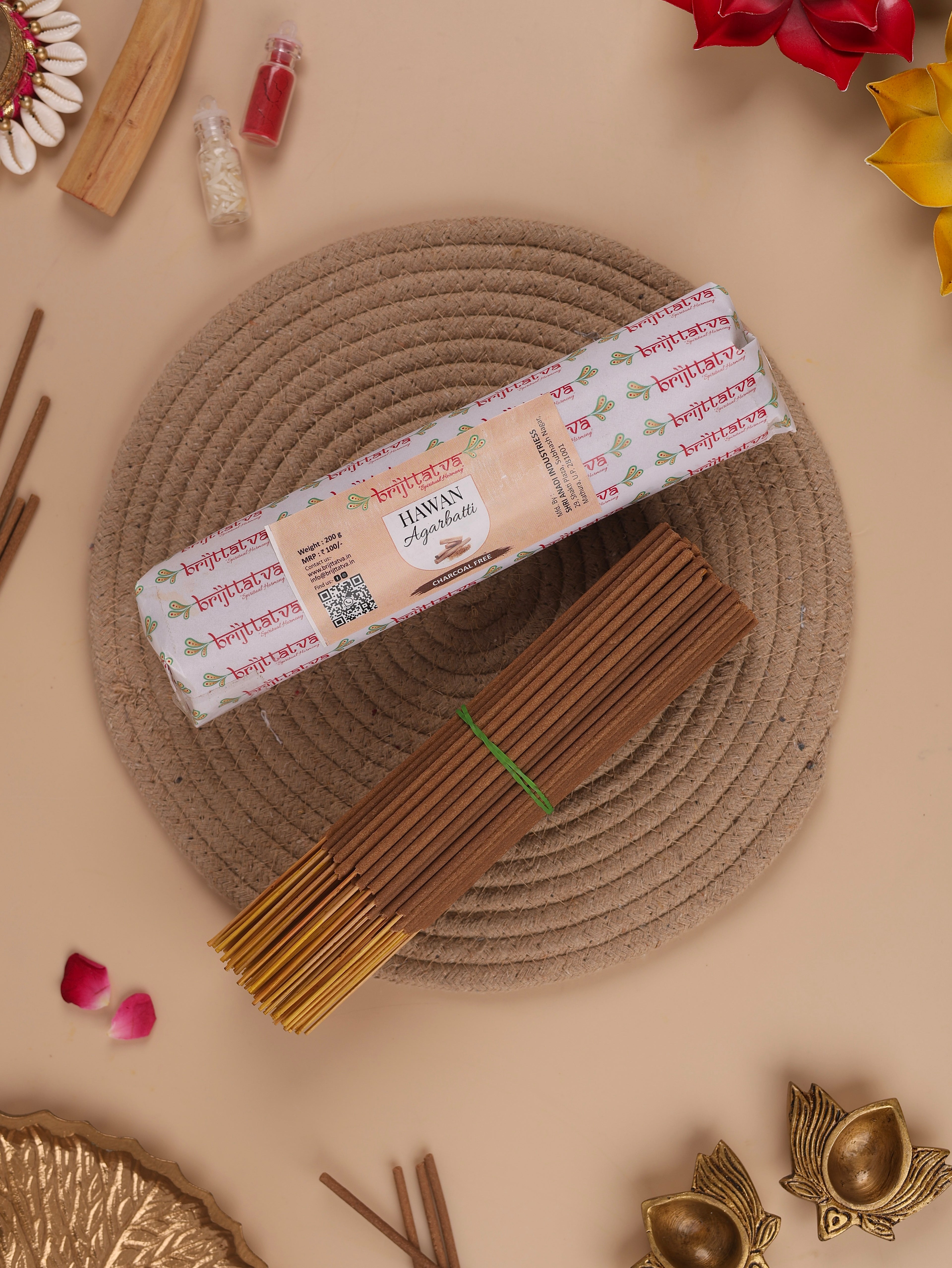 Charcoal Free Chandan Incense Sticks-400g