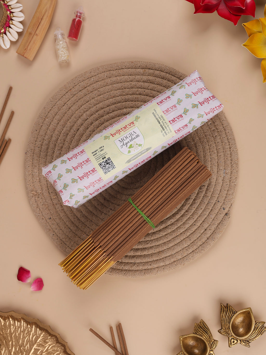 Charcoal Free Mogra Incense Sticks