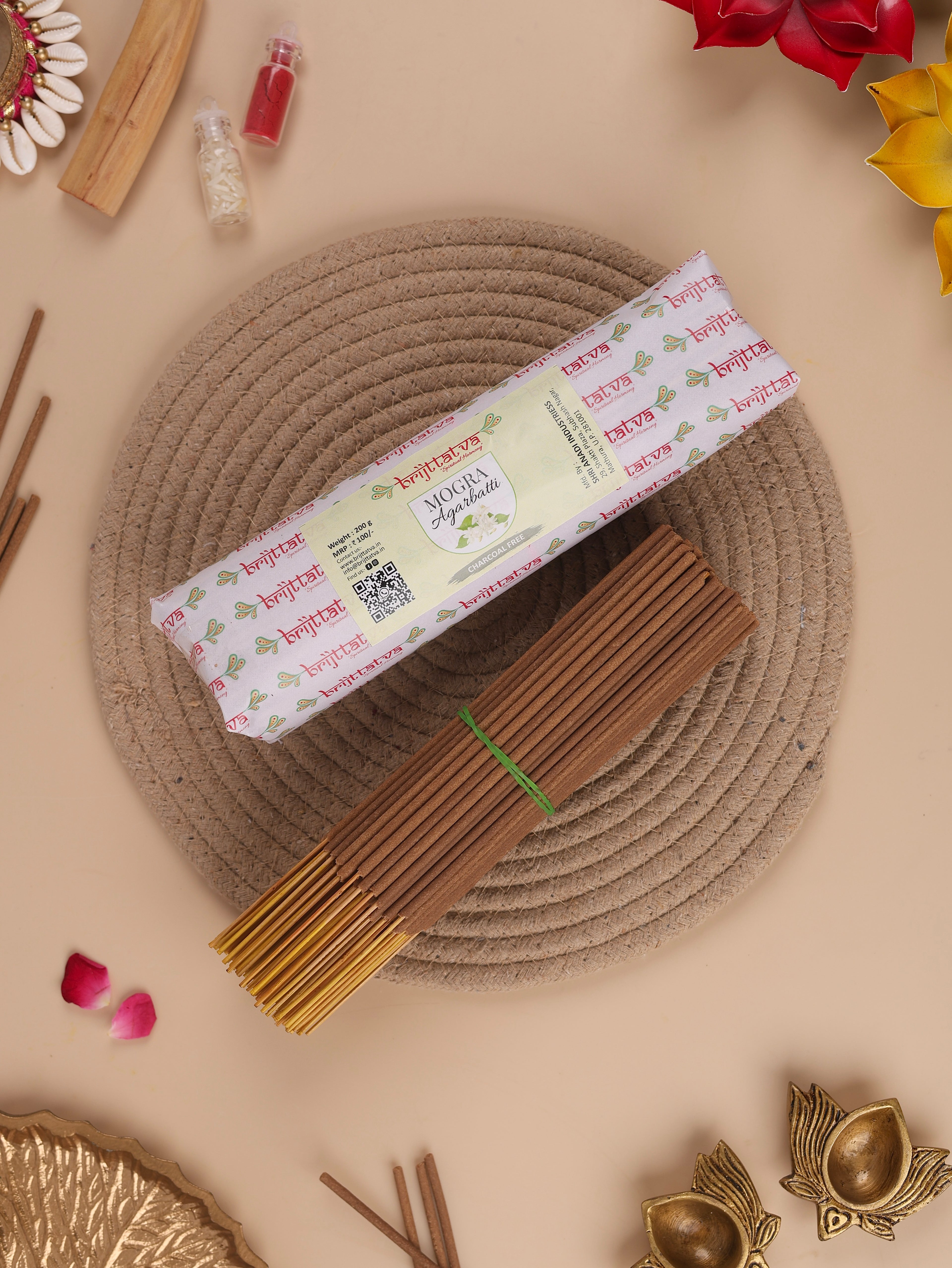 Charcoal Free Mogra Incense Sticks