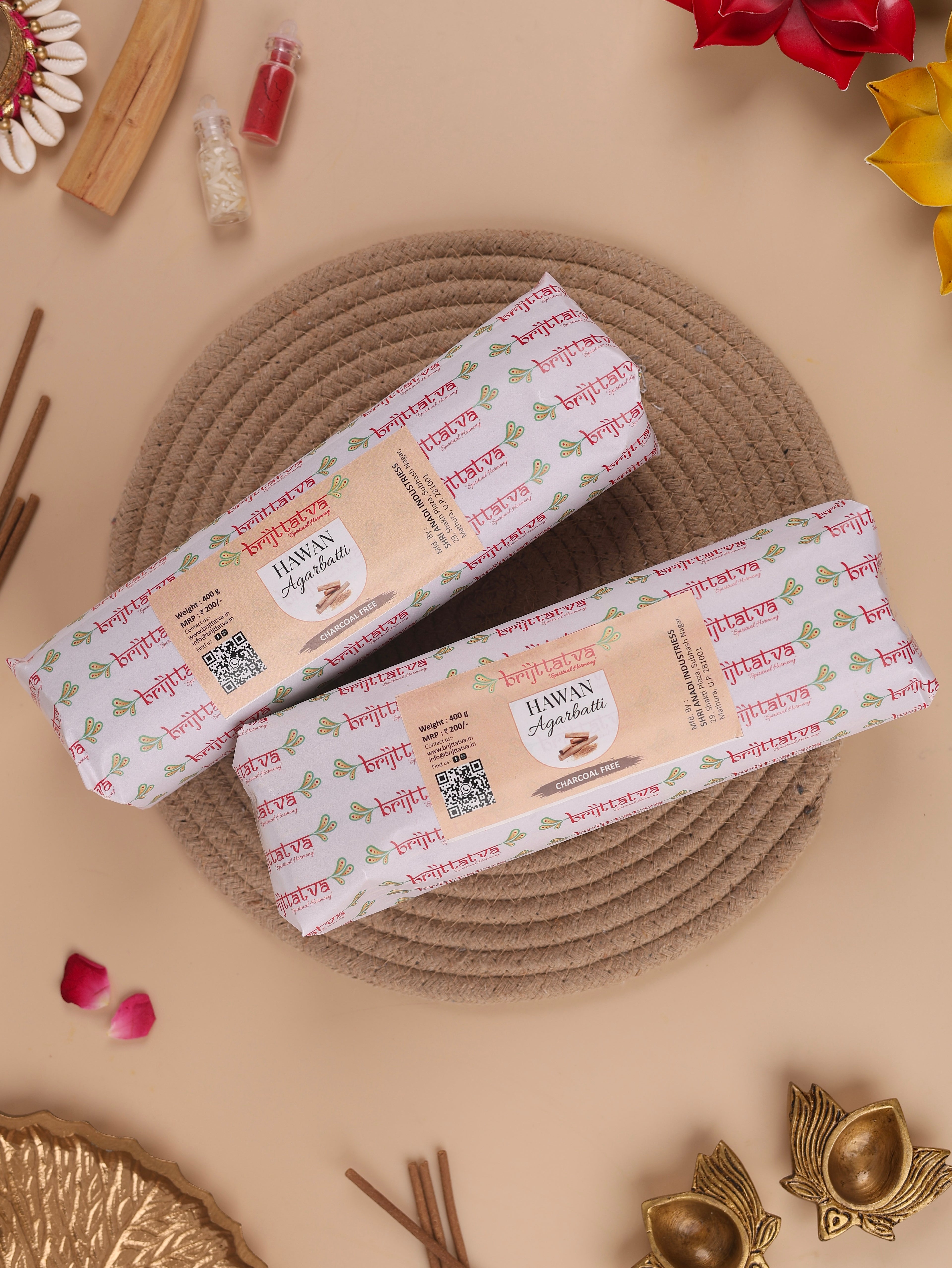 Charcoal Free Chandan Incense Sticks-400g