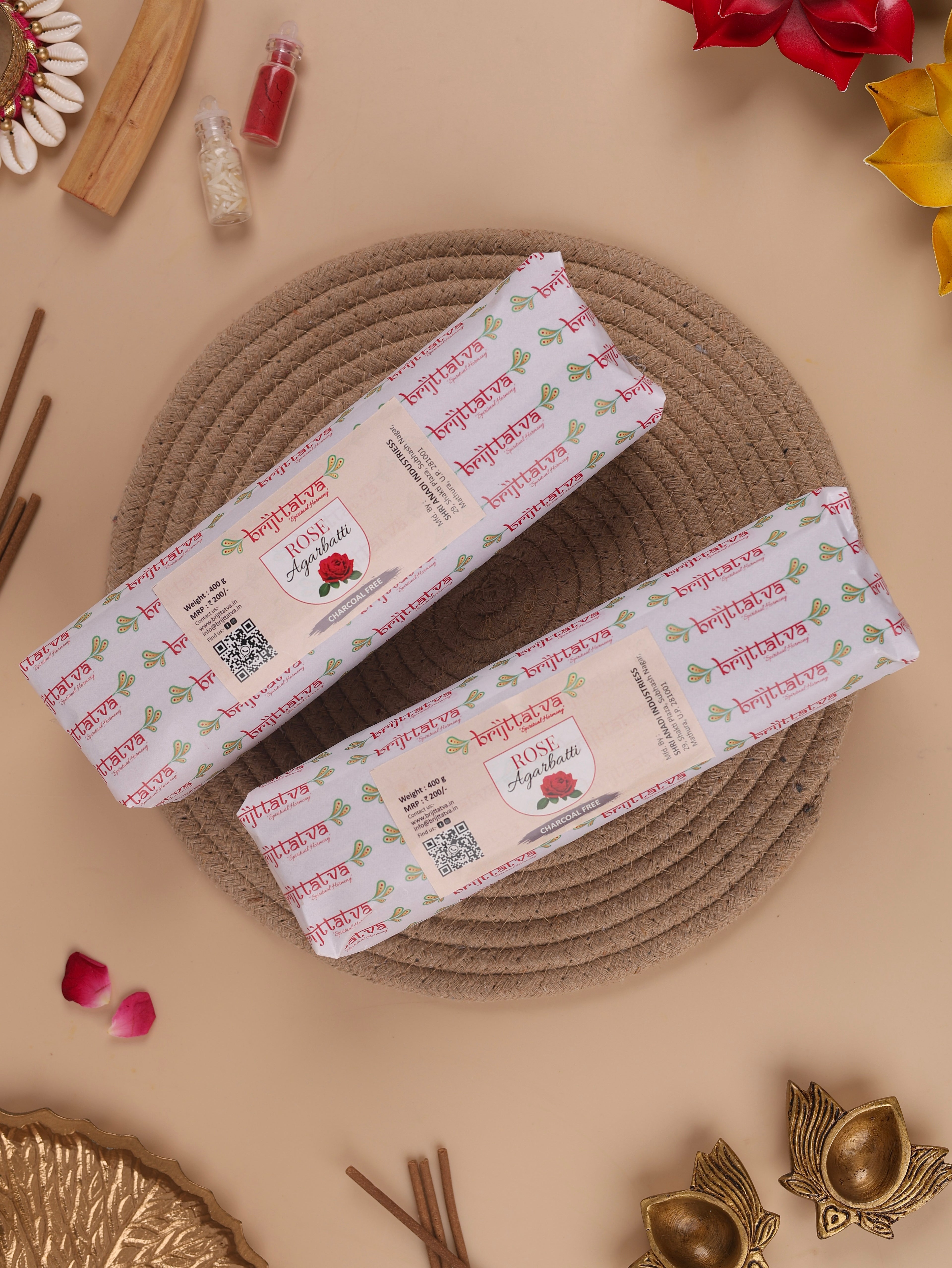 Charcoal Free Rose Incense Sticks