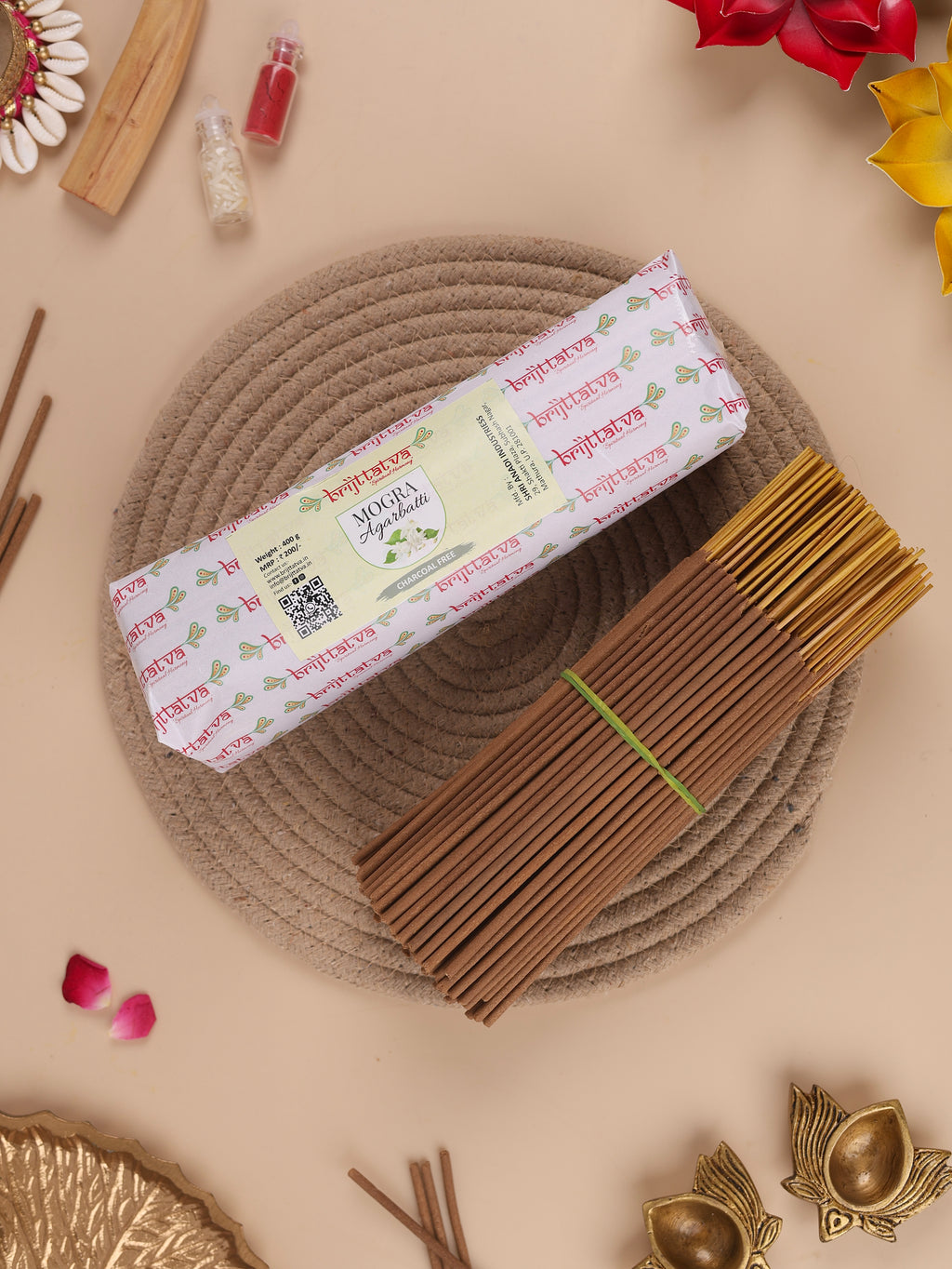 Charcoal Free Mogra Incense Sticks